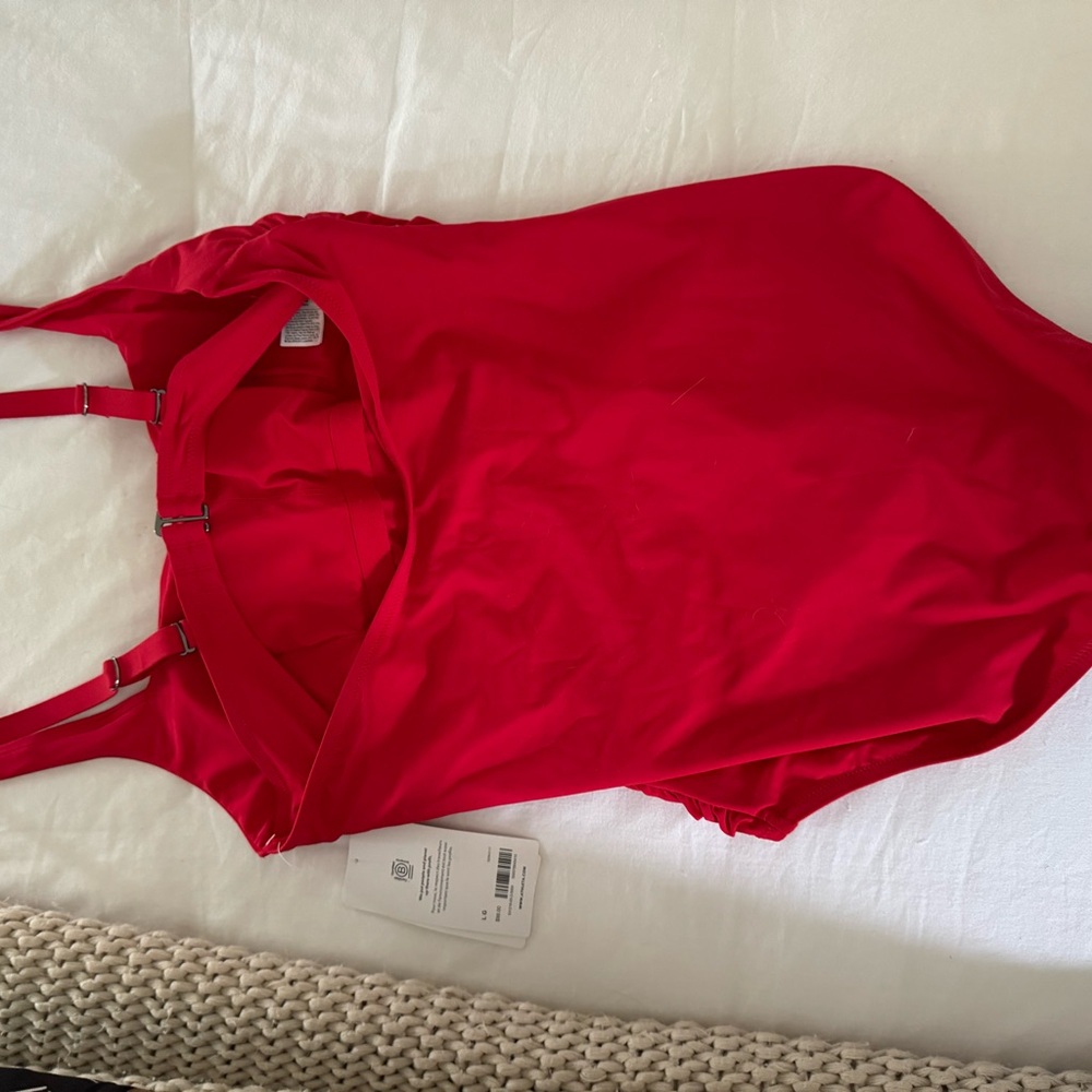 Athleta square neck one piece swimsuit - Picture 2 of 7